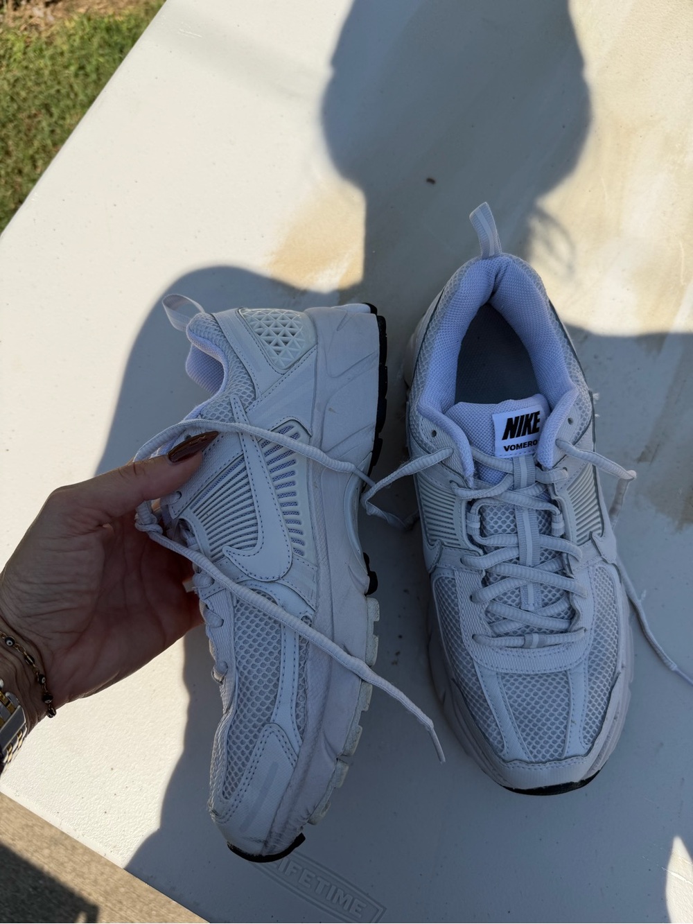 Nike Kids White Vomeros Sneakers